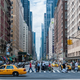 A busy street in Manhattan.